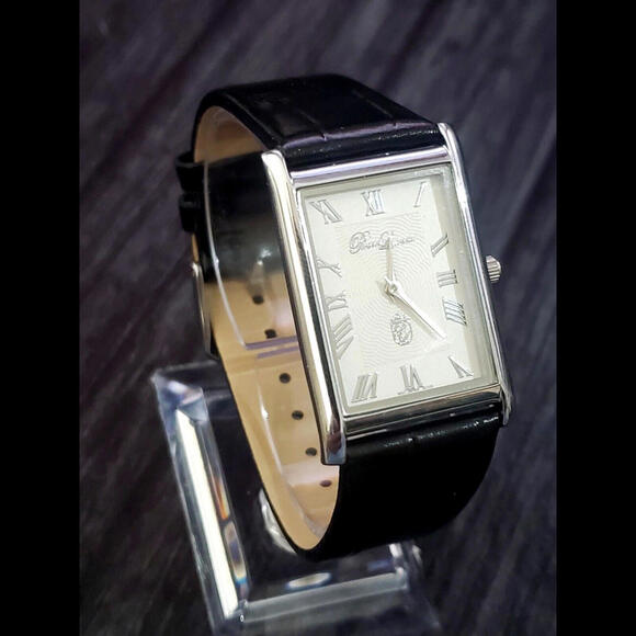Pierre Lucerne SQ Mens Tank Watch Wave Roman Dial‎ - Picture 3 of 13